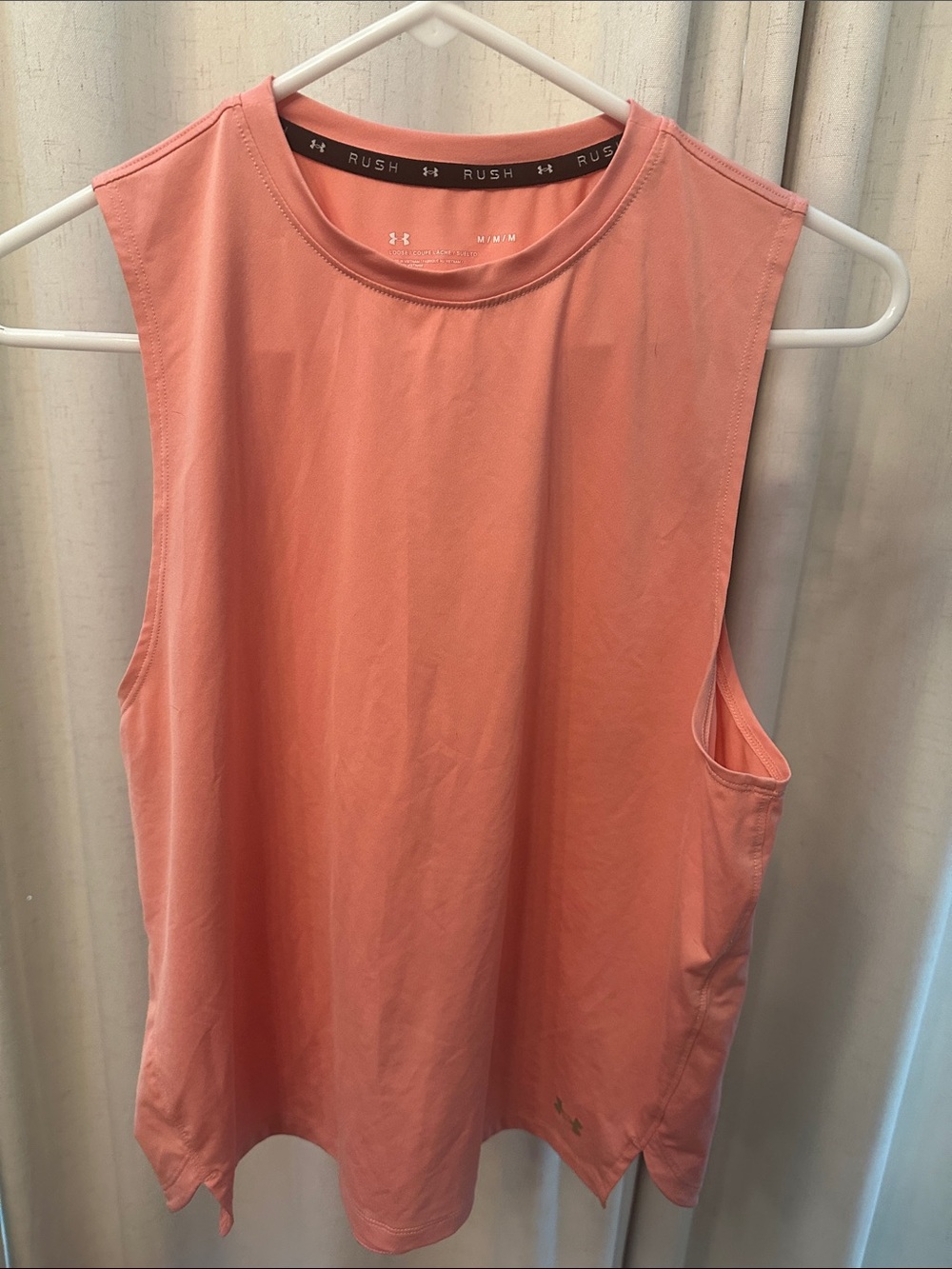 Under Armour Coral Muscle Tank - Rush Performance Sleeveless